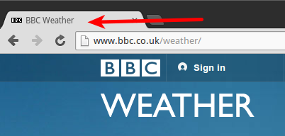 BBC Weather Title