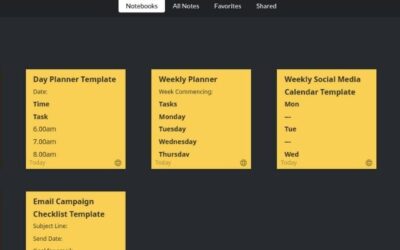 Zoho Notebook Marketing Templates